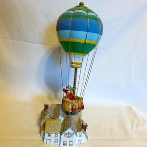 VTG! George Good Hot Air Balloon Music Box "Around the World in 80 Days" ~ 1986